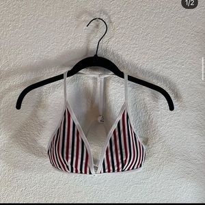 Red and navy blue stripes